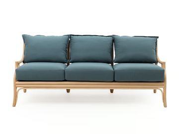 NATALIE - 3 seater rattan sofa by Mila Maurizi - view 2